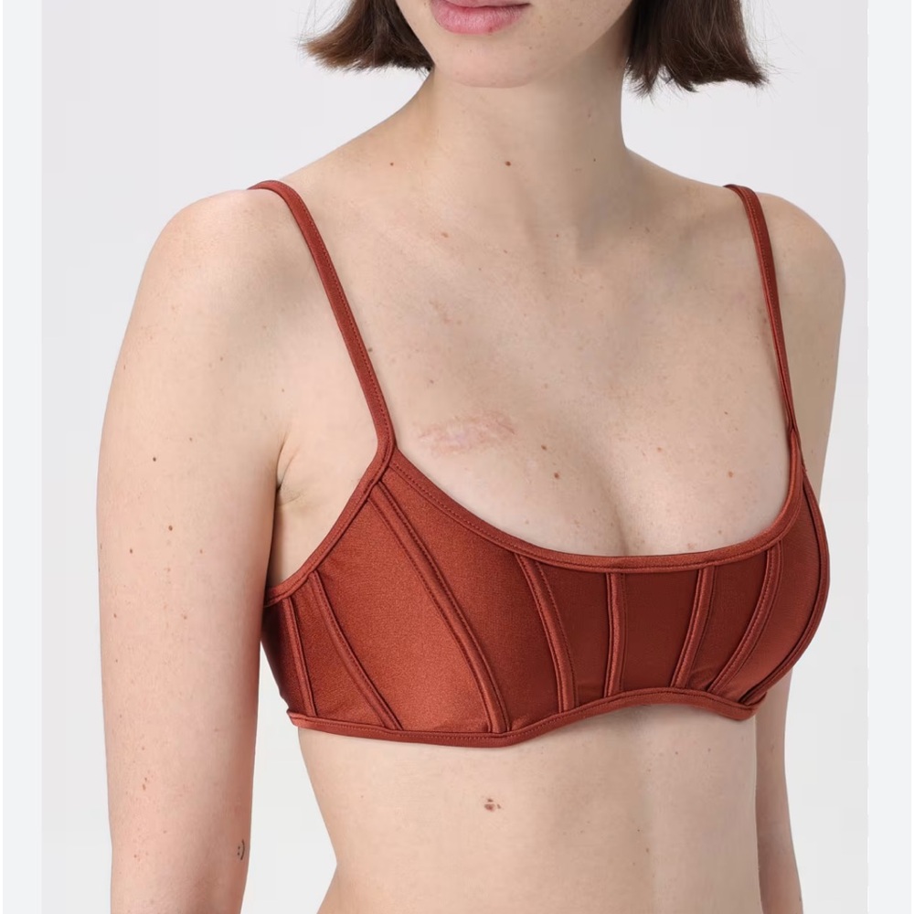 ZIMMERMANN
Brown Alight Bikini Top size 0 new with tags fits US 4 Retail $275